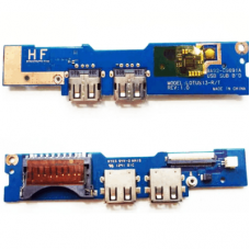 Placa com Leitor de cartões | USBs | Power Button para Samsung NP530U3B Placa com Leitor de cartões | USBs | Power Button para Samsung NP530U3B